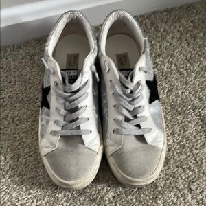 Vintage Havana White and Black Star Sneakers